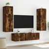 vidaXL TV-Wandschrank mit LED-Leuchten R&auml;uchereiche 80x35x31 cm