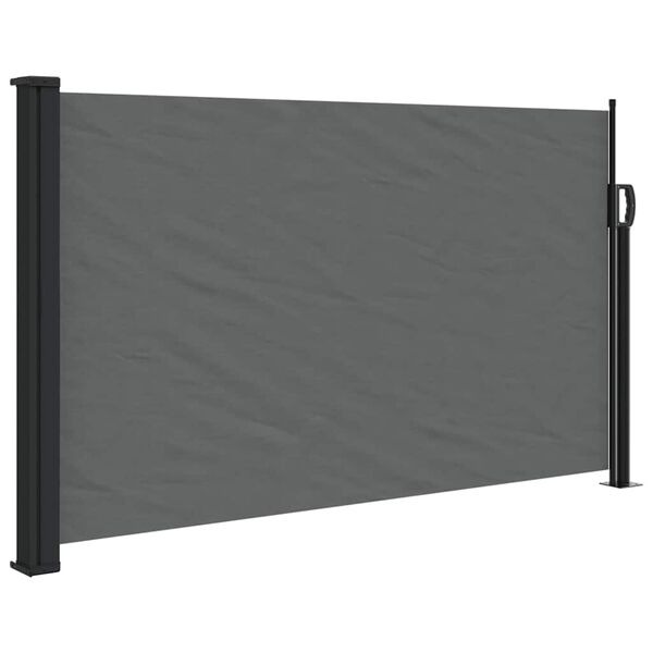 vidaXL Ausziehbare Seitenmarkise Anthrazit 120x500 cm