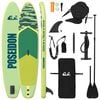 vidaXL SUP Board mit Sitz 2-in-1 POSEIDON 305 x 76 x 15 cm Gr&uuml;n