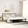 vidaXL Metallbett ohne Matratze Sonoma-Eiche 183x213 cm