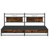 vidaXL Metallbett ohne Matratze R&auml;uchereiche 200x200 cm