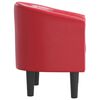 vidaXL Clubsessel Rot Kunstleder