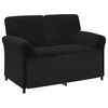 vidaXL 2-Sitzer Sofa Schwarz 138 x 83 x 95 cm Samt