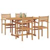 vidaXL Garten Essgruppe 5 pcs Natur Massivholz Akazie