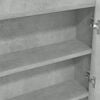 vidaXL Spiegelschrank fürs Bad 80x15x60 cm MDF Betongrau