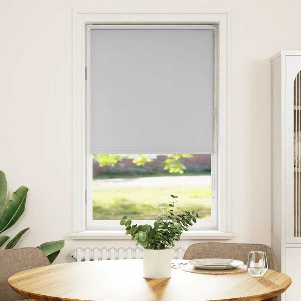 vidaXL Verdunkelungsrollo Hellgrau 70x175 cm Stoffbreite 65,7 cm