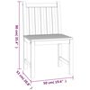 vidaXL 5-tlg. Garten-Essgruppe Massivholz Teak