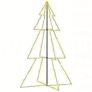 vidaXL Weihnachtsbaum in Kegelform 240 LEDs Indoor Outdoor 118x180 cm