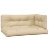 vidaXL Garten-Ecksofas aus Paletten 2 Stk mit Kissen Massivholz Akazie