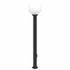 vidaXL Pollerleuchte mit Auslass 120 cm Schwarz IP44