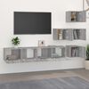vidaXL TV-Wandschrank Grau Sonoma Holzwerkstoff