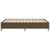 vidaXL Bettgestell ohne Matratze Dunkelbraun 120x190 cm Stoff