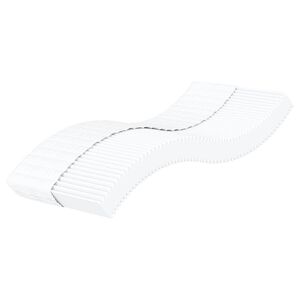 vidaXL Schaumstoffmatratze f&uuml;r Kinder Wei&szlig; 80x160 cm H&auml;rtegrad H2 H3