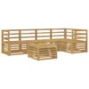 vidaXL Outdoor-Sofagarnitur 6 pcs Wei&szlig; 59 x 59 x 37 cm