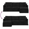 vidaXL Sofa Schwarz 198 x 134 x 80 cm Samt