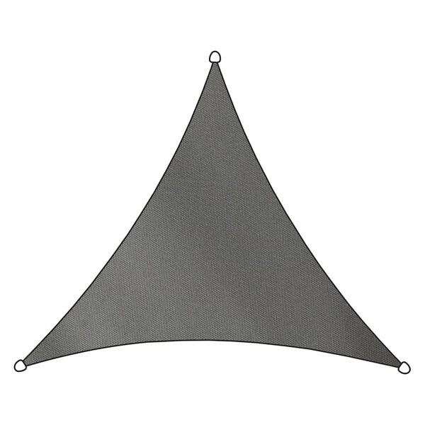 Livin'outdoor Sonnensegel Como Polyester Dreieckig 3,6x3,6 m Grau