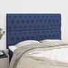 vidaXL Kopfteil Blau 160 x 7 x 118/128 cm Stoff