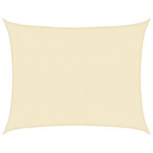 vidaXL Sonnensegel 160 g/m&sup2; Creme 6x8 m HDPE