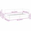 vidaXL Eckbettgestell Gelb 90 cm x 190 cm SamtundSperrholz