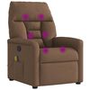 vidaXL Massagesessel Braun Stoff