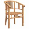 vidaXL Stuhl mit Kissen 2 pcs Braun 63 x 58 x 89 cm Massivholz Teak