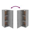 vidaXL 5-tlg. TV-Schrank-Set Grau Sonoma Holzwerkstoff