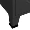 vidaXL TV-Schrank Industrie-Stil Schwarz 105x35x42 cm Metall