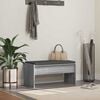 vidaXL Flurbank mit Kissen Graues Sonoma 83 x 38 x 40 cm