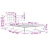 vidaXL Bettgestell mit Kopfteil Schwarz Eichen-Optik 160 x 200 cm