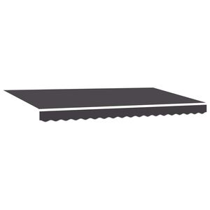 vidaXL Einziehbare Markise Anthrazit 350 x 200 cm Stoff