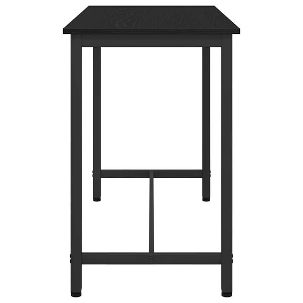 vidaXL Tisch Schwarz Eichen-Optik 100 x 50 x 76,5 cm
