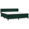 vidaXL Boxspringbett mit Matratze Dunkelgr&uuml;n 180x200 cm Samt