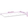 vidaXL Gartenbank-Auflage Blattmuster 120x50x4 cm Oxford-Gewebe