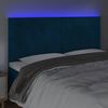 vidaXL LED Kopfteil Dunkelblau 160x5x118/128 cm Samt