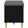vidaXL Flurbank mit Kissen Schwarz Eichen-Optik 60 x 38 x 46 cm