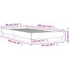 vidaXL Bettgestell mit LED Wei&szlig; 90x190 cm