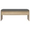 vidaXL Flurbank mit Kissen Sonoma-Eiche 103 x 38 x 40 cm