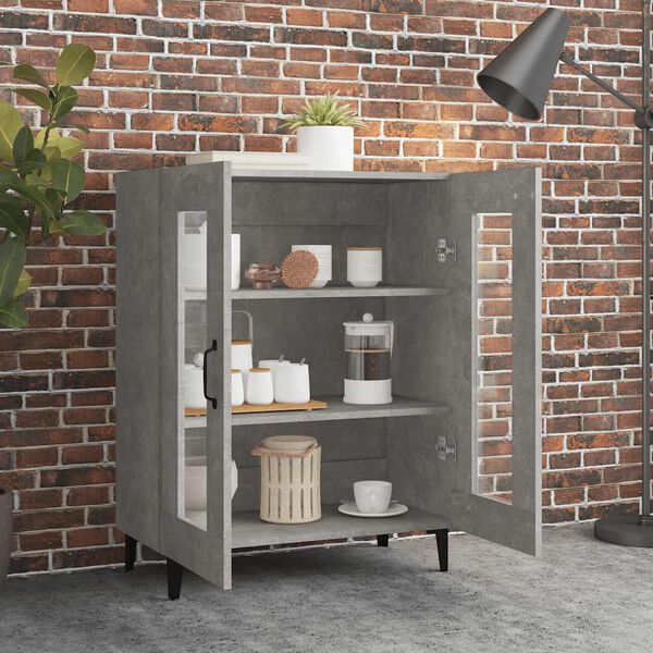 vidaXL Sideboard Betongrau 69,5x34x90 cm Holzwerkstoff