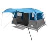 vidaXL Tunnelzelt 10 Personen Blau Polyester und Stahl