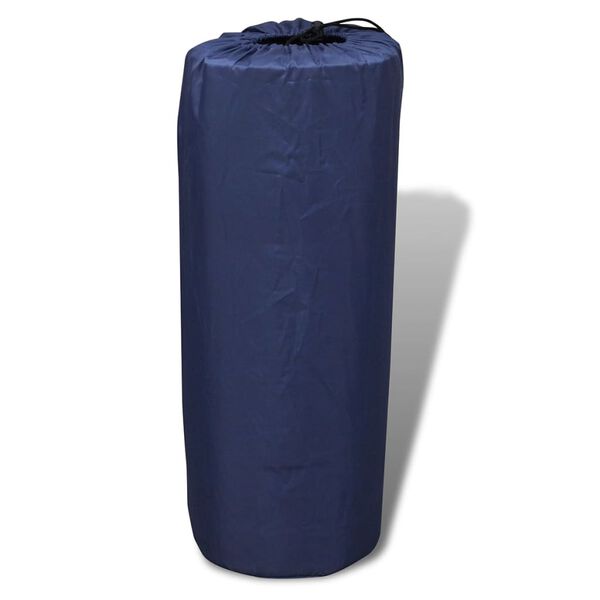 vidaXL Schlafmatte Selbstaufblasend 190x130x5 cm Blau (Doppel)