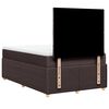 vidaXL Boxspringbett mit Matratze Dunkelbraun 120x190 cm Stoff
