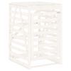 vidaXL M&uuml;lltonnenbox Wei&szlig; 84x90x128,5 cm Massivholz Kiefer