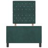 vidaXL Boxspringbett mit Kopfteil Dunkelgr&uuml;n 80 x 200 cm Samt