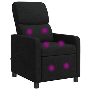 vidaXL Massage Relaxsessel Schwarz Polyester