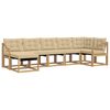 vidaXL Outdoor-Sofagarnitur 7 stk. Wei&szlig; und Beige
