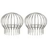 vidaXL Dachrinnenblattschutz 2 pcs Silber 200 mm Edelstahl