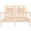 vidaXL Massivholzbett ohne Matratze 140x190 cm Kiefernholz