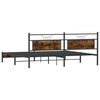 vidaXL Metallbett ohne Matratze R&auml;uchereiche 200x200 cm