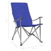 vidaXL Klappbare Campingst&uuml;hle 2 Stk. Blau