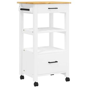 vidaXL K&uuml;chenwagen MONZA 48x40x88,5 cm Massivholz Kiefer